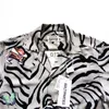 Camisas casuales para hombres WACKO MARIA Full Tiger Pirnt Blanco Hawaiian Hombres Mujeres Camisa corta T230303