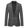 Mäns kostymer 2023 Men's Suit Coat Korean Wave Slim Stilig Leisure Business Youth Small Fashion Men Drop Ship