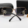 Designer Zonnebrillen voor Dames Heren Zonnebril Goggle Outdoor Strand Zonnebril Voor Man Mix Kleur Diamant inleg