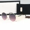 Klassische runde Markendesigner-Raybon-Sonnenbrille, modische Metall-Sonnenbrille mit goldenem Rahmen, Herren- und Damen-Sonnenbrille, Pola Polaroid-Fahrglaslinsen