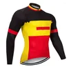 Vestes de course sur mesure ajustées hommes printemps automne à manches longues maillot de cyclisme vélo séchage rapide VTT avec poche