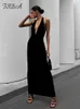 Casual Dresses FSDA Black Sexy Bodycon Dress Women