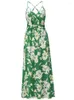 Casual Dresses Summer Dress Women 2023 Maxi Elegant Beach For Sexy Bohemian Floral Print Woman Long Evening