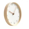 Horloges murales créativité horloge bois solide Pvc matériel 15mm silencieux Quartz ordinaire verre miroir décoration salon