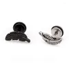 Stud Earrings Alisouy 2 Pieces Stainless Steel Feather Barbell Ear Cartilage Bar Earring Piercing For Men Women