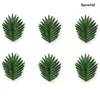 Decorative Flowers Artificial Tropical Palm Leaves Hawaiian Party Decorations Luau Jungle Green Leaf Beach Wedding Baby Shower Birthday