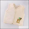 Accessoires De Cheveux Né Bébé Bande Dessinée Coton Gilets Gilet Enfants Chaud Toddler Bébés Gilet Pour Garçons Filles Vêtements Enfants Veste Sleev Dhzgc