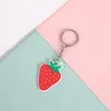 Schlüsselanhänger Fruchtschlüsselkettens Schlüssel Ring Erdbeer Zitronen Wassermelonen Regenbogen Keys Kiwi Accessoires Auto Bag Anhänger Kette Geschenk