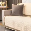 Крышка стулья Velvet теплый диван подушка Chenille Вышитая крышка