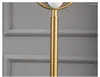 Lámparas de pie Lámpara con forma de tubo curvo de oro moderno Abajurs Metal Sala de estar Decoración para el hogar Base de mármol blanco Luminaria para dormitorio