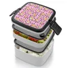 ОБЛАСТЬ СВОЙСТВА УСТАНОВКИ В Списосе - розовый фон двойной слой Bento Box Salad
