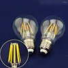 PCS/Lot A60 Dimmable Vintage Spiral LAMP AC 110-220V 2W 4W 6W 8W E27 لمبة خيوط مرنة ناع