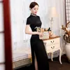 Vêtements ethniques Chinois Traditionnel Plus Taille 4XL Robes Cheongsam Élégante Mariée Robe De Soirée De Mariage Sexy Longue Qipao