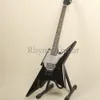 Especial BC Shape Guitar Black Black Blift Body Diamond Inclay