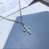 Chaînes 6-7mm de culture d'eau douce blanc collier de perles rondes cueillies à la main croix femmes épaisse chaîne bijoux cadeau pour anniversaire