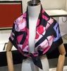 Brand Shek Scarf Counter New Twill Silk Camellia Match Scarf Band Band Luxury Designer Girls Print Châous Love Love Gifts Access6151050