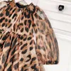Vestidos de leopardo de niñas 2023 Hot 2-12year