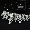 Cristal bleu clair diadème couronne princesse mariée mariage bandeau cheveux bijoux accessoires mode coiffure Pageant bal ornements 289p