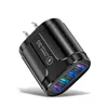 3.1A 4 Ports USB chargeur de voyage Charge rapide QC 3.0 charge murale pour Samsung Xiaomi adaptateur de charge de prise Mobile