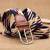 Belts Men Women Elastic Stretch Belts One Size Casual Knitted Pin Buckle Belt Woven Canvas Webbing 2020 Fashion Jeans Belt 105 cm Z0228