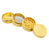 Cross-border 40/50/55/63mm 4-layer gold cigarette grinder gold coin grinder