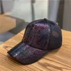 الترتر اللامع الجديد للبيسبول كاب المرأة فتاة الصيف شبك التنفس Snapback Sun Hat في الهواء الطلق الرياضة الهيب هوب Cap streetwear xy696