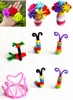 Glitter Chenille سيقان منظفات الأنابيب أفخم ساقًا سلكيًا سلكيًا عصي الأطفال التعليمية DIY Craft Supplies Toys Crrafting