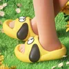 Slipper Children Slippers Cute Cartoon 2023 Summer Kids Beach Sandals Comfortable Baby PVC Bathroom Shoes Non-Slip For Boys Girls T230302