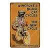 Retro Ride Bicicleta Metal Tin Signs Ciclismo Motor Equitação Bicicleta Vintage Poster Bar Pub Club Home Room Decoração personalizada Adesivo de parede Estanho Plaque Tamanho 30X20CM w02