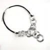 Colliers pendentif Lateefah Europe et les États-Unis vendant un collier de corde en cuir chaîne de clavicule en métal dames accessoires de bijoux à la mode