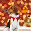 Vêtements pour chiens 1 ensemble drôle chapeau de noël longue durée couvre-chef pour animaux de compagnie amical pour la peau garder au chaud mignon chaton chiot bandeau écharpe