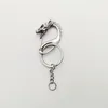 Keychains Vintage Silver Color Head Key Clip Keychain roestvrijstalen motorrijder koele houder clkc0002