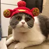 Vêtements pour chiens Chapeau de chat Couvre-chef pour animaux de compagnie Mignon Teddy Dress Up Chapeaux de tournesol Fournitures de perruque