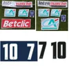 Collezione 2023 Coupe De France Nameset Stampa della Coppa di Lega francese Personalizza il nome Numero Trasferimento di calore Iron ON Soccer Badge