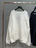 Designer Balencigas Women New Paris Shijia Cola tryckte rund halströja Balenciagas män och kvinnor med samma pullover solid färg mångsidig 386w