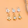 Charms S925 Sterling Silver Japanese Light Luxury Star Pendant Handgjorda DIY Armband Halsband Beaded Accessories