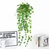 Decorative Flowers 220cm Artificial Vine Plants Hanging Ivy Green Leaves Garland For Home Garden Wall Decoration Wedding Rattan Wreath