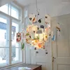 Hanglampen moderne glans po diy kroonluchter verlichting led E27 plafondlamp voor levende eetkamer huisdecoratie