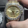 Корпус автоматических часов Montre de luxe с бриллиантами, 42 мм, автоматические механические часы, стальные мужские часы, водонепроницаемые, L