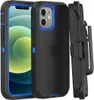 Robuste, stoßfeste Military Armor Defender-Hüllen mit Gürtelclip/Holster für iPhone 14 Pro Max 13 12/12Pro 11 Pro Max Xr XsMax X/XS 7 8 Plus 3-in-1-Telefonabdeckung