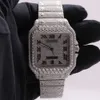 haute qualité premium haute qualité vvs top marque chaude personnalisé digne hip hop hommes femme luxe main ensemble lced diamant moissanite montre40MEOQ5X