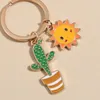 Schlüsselanhänger niedlich für Frauen Sonne Kaktus Anhänger Schlüsselanhänger Wüste Geschenke DIY handgemachte Tasche Zubehör Auto Ketten Schmuck