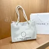 Deauville beach C tote Bag Shopping Роскошный дизайнер Женский мужской холст Плечо через плечо и повседневная модная сумка Сумки 2 цвета свободный корабль