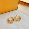 Golden Stud Earring Designer for Women Men Luxury Jewlery Gold Hoop Stud Earring Retro Ring Pendant Earrings Engagement Ear Studs 2303032bf