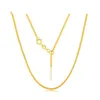 Catene Real18k Gold Universal Chopin Chain Au750 Color Needle Adjustment Collana Plain Jewelry