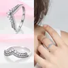 925 Silver Women Fit Pandora Ring Original Heart Crown Fashion Rings Rose Gold Crystal Rings Engagement Wedding Anniversary Jewelry