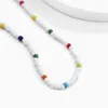 Collier ras du cou en perles colorées, élégant, Vintage, clavicule, fait à la main, bijoux bohème pour femmes et filles