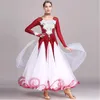 Stage Wear Black Rhinestones Ballroom Dance Competition Dress Standard Dresses Modern Costume Waltz Luminous Costumes