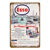 Retro Esso Extra art painting Targhe in metallo Tiger Motor Oil Poster Decor per pub bar Car Garage Benzina Piastra Vintage Home Decorazione personalizzata Dimensioni 30X20CM w02