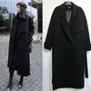 Trenchs de femmes 2023 automne daim manteau femme longue élégante vêtements d'extérieur femme pardessus mince cardigan était mince épaissir